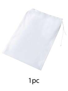 1pc/3pcs/5pcs Fabric Filter Bags, Modern White Multifunctional Mesh Strainer Bags For Kitchen, Kitchen Filter Net Set With Fine Mesh, Essential Kitchen Tool And Accessory, Ideal Christmas Kitchen Gift For Home Chefs, Space-Saving Kitchen Storage - White - View 9