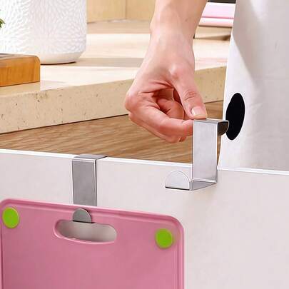 Bộ 3/2/1 thanh treo khăn bằng thép không gỉ chống gỉ sét - Giá treo khăn, giá đựng đồ nhà bếp, lắp đặt không cần khoan, kiểu dáng hiện đại, lý tưởng cho cửa phòng tắm hoặc tủ đựng đồ.