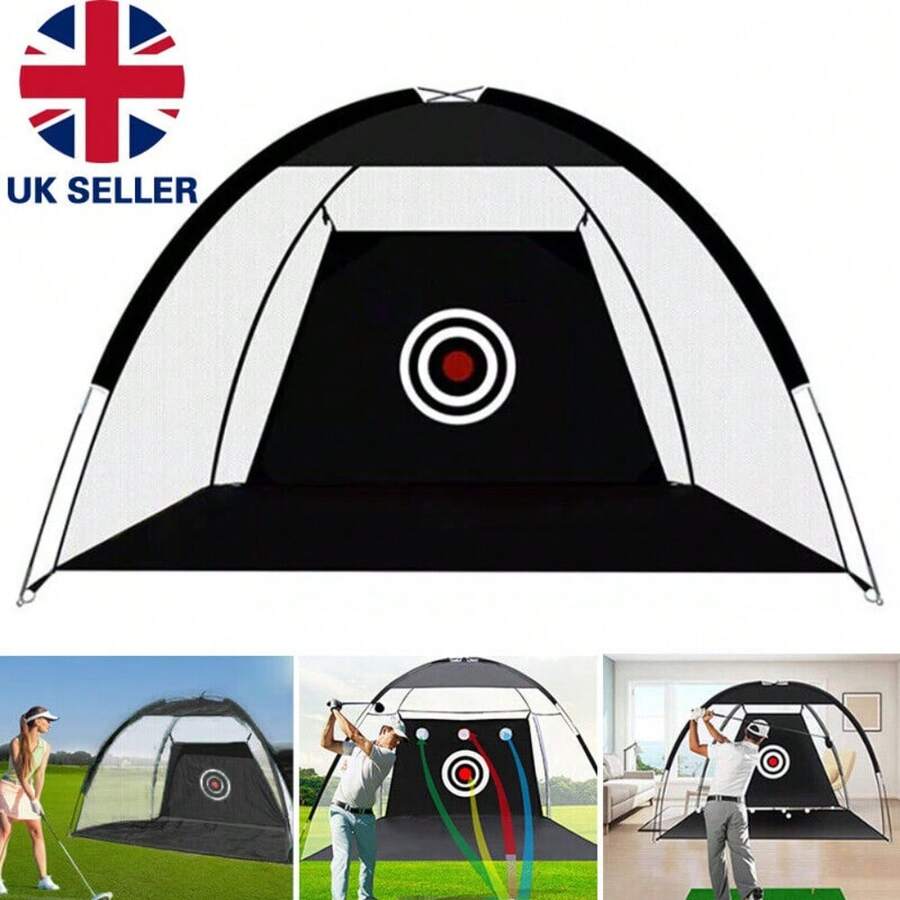 Golf Hitting Net Foldable Golf Driving Training Net Practice Cage Driving Net - A - View 1