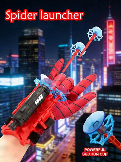 Spider Web Shooter Toy For Kids Boys, Advanced Technology Glove Soft Bullet Launcher For Ages 10+, Shooting, Suitable For Halloween, Christmas, Thanksgiving Gifts