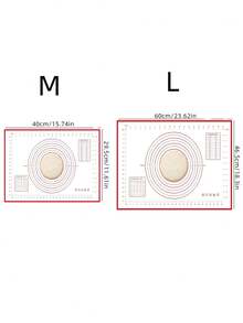 1 tấm thảm nhào bột - Không dính, Dễ vệ sinh - Có sẵn màu xanh lam/tím/trắng/hồng, Dễ vệ sinh, Thích hợp cho bánh quy, bột, nướng bánh, Dụng cụ làm bánh thiết yếu cho bánh ngọt Trung Quốc, Tuyệt vời cho Giáng sinh, Phục sinh, Lễ tạ ơn, Tấm thảm nhào bột, Dễ vệ sinh và cất giữ, Chịu nhiệt, Có sẵn màu xanh lam/tím/trắng/hồng, Có vòng đo kích thước bánh, Thích hợp để làm bánh, bột, bánh quy, nướng bánh, Dụng cụ thiết yếu để nướng bánh tại nhà - Nhiều màu - Xem 3