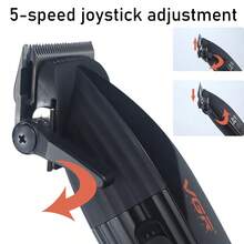 VGR Professional Electric Hair Clipper, High Power Wireless Digital Display Hair Trimmer With Charging Base, Adjustable Speed, Barber & Salon Use, USB Rechargeable V-889 - Multicolor - View 5