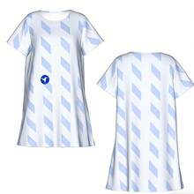 Women's Plus Size Gradient Butterfly Casual Nightgown - Multicolor - View 5