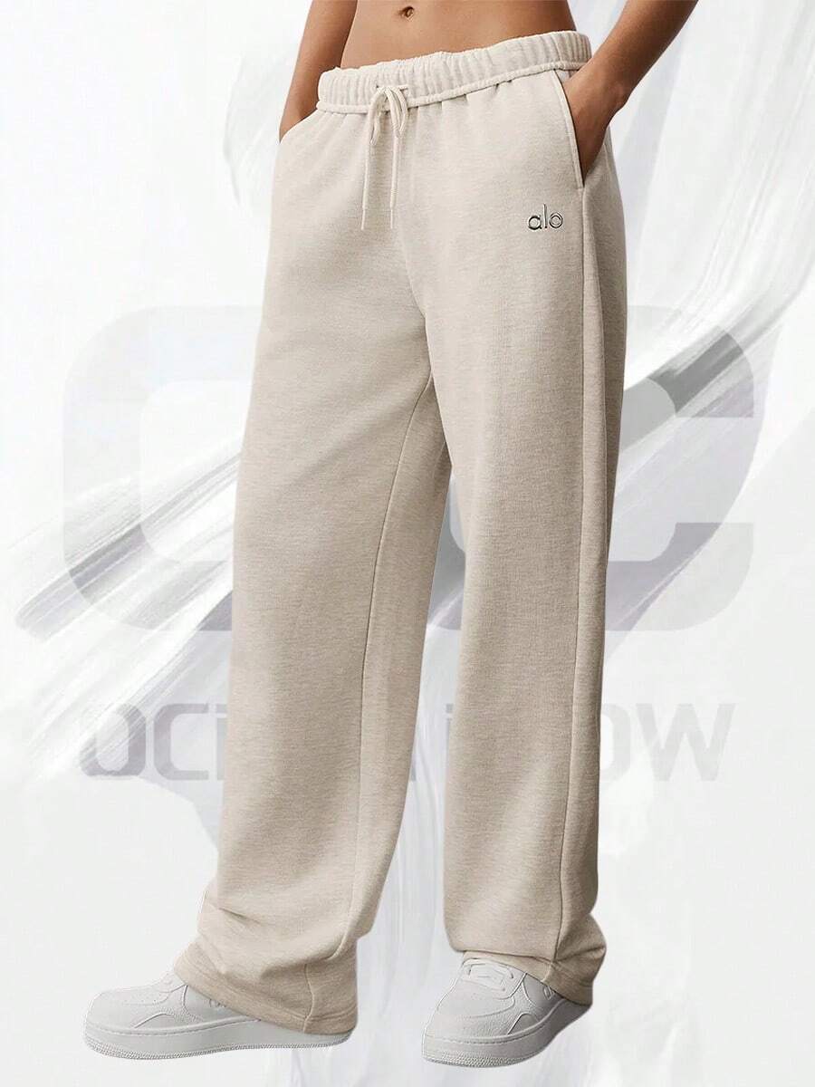 Accolade Straight Leg Sweatpant - 燕麥希瑟 - 查看 1