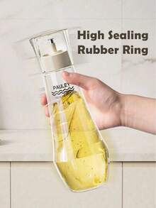 Bình đựng dầu ăn bằng thủy tinh chống rò rỉ 150ml/260ml, bình đựng dầu ô liu và giấm có vòi chống nhỏ giọt và nắp an toàn, dễ vệ sinh, bình đựng gia vị để bàn cho nhà bếp và phòng ăn (Màu sắc và kiểu dáng ngẫu nhiên) - Nhiều màu - Xem 3