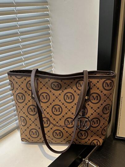 2026 春季新款简约高品质印花休闲手提包、腋下包、办公通勤手提包