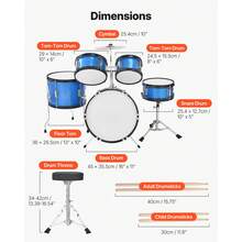 Kids Musical Instruments - Blue 16 Zoll - View 3