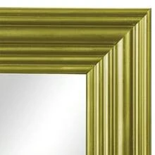 Espejo grande de 13x49 pulgadas con marco dorado para baño o sala de estar - 1 - Ver 2