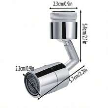 2 Pieces/1 Piece Universal Kitchen Faucet Sprayer Head With Splash-Proof Filter And Flow-Boosting Nozzle - Multicolor - View 6
