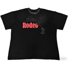 Travis Scott Cactus Jack X Sp5der "Days Before Rodeo" T-Shirt | Anniversary Edition Black Web Graphic | Premium Heavyweight Vintage Cotton Tee | Signature 555555 Puff Print Streetwear | Oversized Hip-Hop Heritage Luxury Apparel - Black - View 3