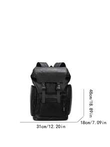 Sac à dos décontracté pour hommes, grande capacité, léger, design à compartiments multiples, sangles d'épaule réglables, housse rembourrée pour ordinateur portable, convient pour les voyages, les activités de plein air et les sports - Multicolore - Voir 7