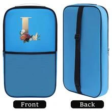 1 túi đựng bóng vợt, túi đựng bóng có họa tiết chữ cái đầu từ A đến Z, túi đựng bóng tennis màu đen, túi bảo vệ vợt có khóa kéo, túi đựng vợt, ba lô đựng bóng cho nữ, túi đựng vợt tennis. - Màu xanh lam - Xem 12