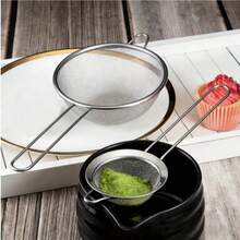 Three Stainless Steel Fine Mesh Filters, A Very Practical Flour Sifter With A Metal Handle - Available In Various Sizes For Flour Sifting And Oil Filtering, Suitable For Baking, Cooking, And Kitchen Use - Designed For Food Filtration - View 6