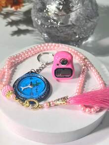 Móc khóa tích hợp la bàn và tràng hạt, sự kết hợp tinh tế giữa chức năng đếm và xác định phương hướng, phù hợp cho việc đếm hàng ngày, cầu nguyện và các tình huống khác trong cuộc sống. - Nhiều màu - Xem 10