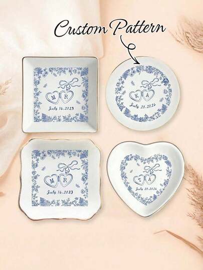 Khay đựng nhẫn theo yêu cầu, Khay trang sức cá nhân hóa, Khay trang sức sinh nhật cá nhân hóa, Khay đựng nhẫn gốm sứ theo yêu cầu, Khay trang sức theo yêu cầu, Khay đựng nhẫn cưới cá nhân hóa, Quà tặng bạn bè, Quà sinh nhật, Quà tặng phù dâu, Quà tặng bạn thân, Nhiều màu sắc, Dễ thương, Đáng yêu, Vui nhộn, Kawaii, Phong cách Y2K, Thời trang, Unisex, Thường ngày, Tùy chỉnh, Cá nhân hóa