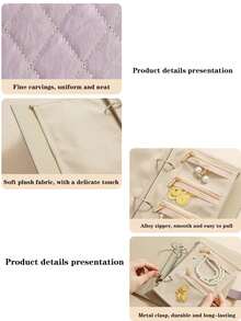 1PC Jewelry Storage Book, With A Simple And Elegant PU Leather Design. It Is A Detachable Jewelry Storage Clip, Used For Storing Jewelry. It Is Very Suitable As A Gift For Valentine's Day, Mother's Day, Weddings, Ladies And Various Festivals. - Storage Book - View 11