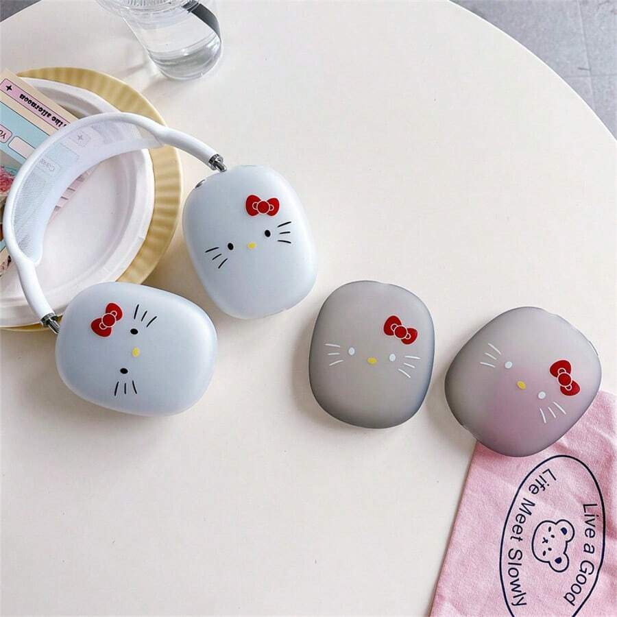 Hộp đựng tai nghe dễ thương, vỏ bảo vệ mờ, phù hợp với tai nghe Bluetooth chụp tai dành cho nữ. - Nhiều màu - Xem 1