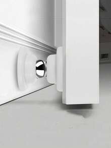1 Par de Batentes Magnéticos para Porta, Batente Fixo para Porta, Amortecedor para Porta, Batente Magnético Silencioso e Resistente, Batente Anticolisão para Porta, Trava de Silicone Adesiva para Porta, Adequado para a Parte Inferior da Porta, Decoração Preta Fosca, Material de Silicone, Reduz o Ruído de Forma Eficaz, Fácil Instalação Sem Furos. - Tipo A - Ver 9