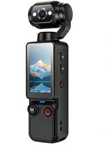 Camera thể thao cầm tay độ phân giải cao nhìn đêm, ống kính xoay 180° - Camera đeo trên người rảnh tay dành cho đạp xe, leo núi và ghi hình thể thao, có thể sạc lại, camera nhật ký video, camera thể thao bỏ túi với khả năng xoay 180 độ, camera toàn thân, thích hợp cho quay video và ghi hình, hoàn hảo cho việc ghi lại cuộc sống và du lịch, 2000mAh. - Nhiều màu - Xem 13