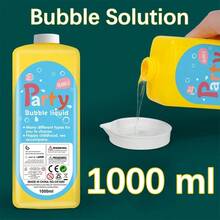 Christmas Decoration 500ml/1000ml Bottle Of Bubble Solution Refill Liquid For Kids And Adults, For Bubble Machines, Bubble Wands, Bubble Guns, Bubbles. Funny And Interactive Puzzle Game Bubble Gift, Perfect Bubble Solution Party Discounts, Camping, Weddings, Classrooms In School. Child: Do Not Swallow Bubbles For Wedding, Water Guns>Over 14 Years, Party Bubble Machine, Bubble Gun Liquid, Big Bubble Machine, Kids Bubble, Bubble Wands Wedding, Bubble Game - Yellow - View 6