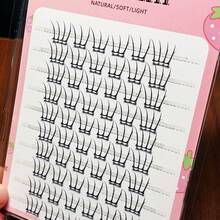 LIMEIKAI 60 Clusters False Eyelashes - Natural Soft Fluffy Look, Lightweight Everyday & Party Lashes, Easy Application, Beginner Friendly Lashes, Cat Paw Design Lashes, Comfortable Lash Clusters - View 6