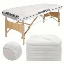 1/3/5/10/20pcs Disposable Massage Bed Cover, Beauty Salon Bed Protector, White Massage Bed Sheet - Multicolor - View 4