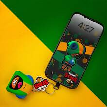 Supercell 1pc Official Brawl Stars Soft PU Material Stress Relief Plush Keychain, Cute Doll Backpack Pendant, Birthday Christmas Gift - Multiple Styles - View 12