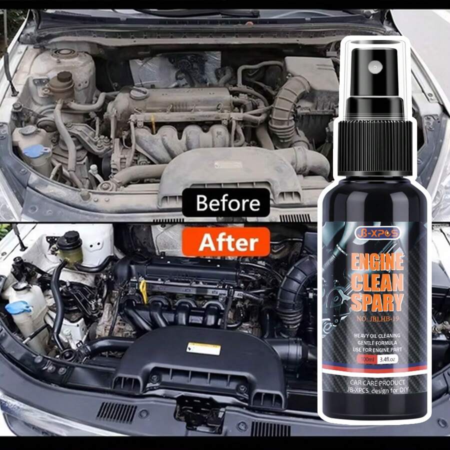 JB-XPCS 30ml/100ml Car Engine Exterior Cleaner, Powerful Degreasing Foam Cleaner To Remove Oil Dirt, Engine Compartment Cleaning, Car Maintenance - LHB-19 - View 1