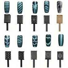 16件套多功能猫眼美甲套装，轻松打造法式猫眼美甲，美甲沙龙必备美甲用品及工具 - 彩色 - 查看 5