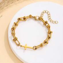 Trang sức nữ thời trang & đa năng - Vòng tay chữ U bằng thép không gỉ mới - Trang sức quyến rũ sang trọng dành cho nữ, phù hợp cho cả đeo hàng ngày và dự tiệc. - Nhiều màu - Xem 3