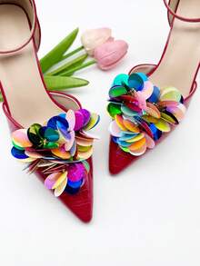 2 chiếc kẹp giày đính đá lấp lánh, kiểu dáng sang trọng, có thể tháo rời - Hoàn hảo cho đám cưới, tiệc cưới và giày cao gót. - Nhiều màu - Xem 2