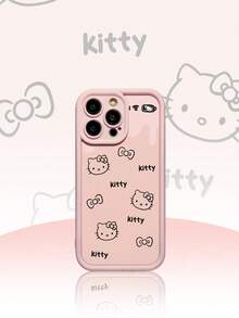 SANRIO 1 chiếc ốp lưng bảo vệ màu trắng, ốp lưng điện thoại mềm dày dặn hình chú chó tai to đáng yêu, tương thích với iPhone 17 Air, chống rơi, chống trượt, ốp lưng điện thoại hình chú chó tai to hoạt hình mới. - Hồng - Xem 2