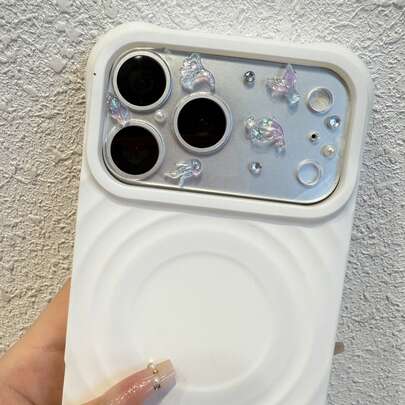 A Vibrant And Luxurious Camera Lens Film, Decorated With Starfish, Seashells, Octopus And Heart Shapes, And Embedded With Rhinestones, Specially Designed For IPhone 17 Pro Max And 17 Pro, Providing All-Round Protection And Showcasing Marine Life.