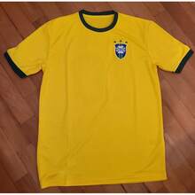 Football Jersey Single-Piece T-Shirt, Unisex, Suitable For Sports Enthusiasts, Teenagers, Middle-Aged And Young Adults. New Bely Brazil Retro Football Jersey, Available In All Sizes, Suitable For Children And Adults - Màu hỗn hợp - Xem 4
