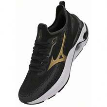MIZUNO WAVE MIRAI 8 MEN'S TENNIS SHOES - Black - View 4