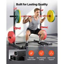 Power Cage Rack, Multifunctional Squat Rack For Home Gym, Width-Adjustable Workout Strength Training Equipment With 6 Band Pegs, Landmine Attachment & Safety Bars For Bench Press Squats Pull-Up - Pull-bar type, adjustable width - 查看 6