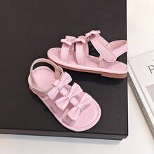 Infant/Toddler Girls' Fashionable & Comfortable Bow Decor Baby Sandals, Suitable For Outdoor Wear In Summer - Pink - View 6