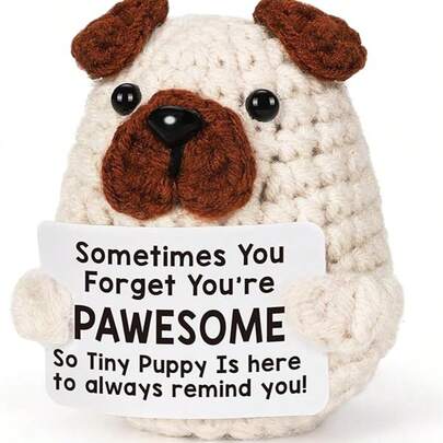 1pc Bulldog Figurine, Perfect Gift For Father's Day, Teacher Appreciation, Graduation, Kindergarten, Birthday, Christmas. Promotes A Positive And Encouraging Atmosphere. Uplifts You And Your Friends. An Ideal Gift For Those Who Need Encouragement!