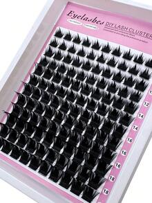 300D/200D/160D/100D/60D Spikes Eyelashes 2 IN 1 Lash Clusters Long 10-18mm Lash Spikes Lower Eyelashes 120pcs/144pcs/168pcs/216pcs/240pcs Eyelash Clusters Volume Individual Lashes DIY Spiky Lash Extension Manga Cluster Eyelash Extensions Mink Strips Lashes Thick - D - Xem 4