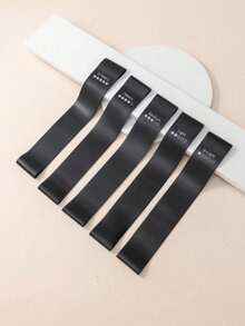 5件套阻力带套装，带收纳袋，健身配件 - 黑色 - 查看 4