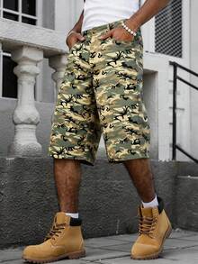 Men's Casual Loose Camo Print Shorts - Multicolor - View 6