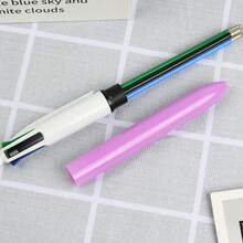 4 Color Fashion Retractable Ballpoint Pen With 1.0 Mm Medium Point And Assorted Ink, 9/19/29-Count Pack In Multicolor - Four-color pen - 查看 4