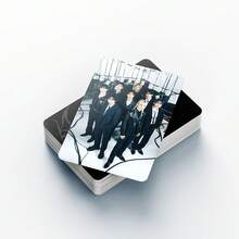 名人周边 LOMO 风格双面高清照片卡、贴纸、收藏卡、书签，粉丝必备 - 彩色 - 查看 4