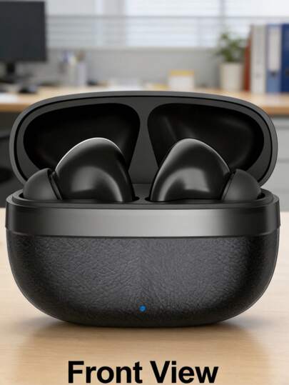 TWS 真无线蓝牙耳机，防汗白色设计，内置麦克风通话清晰，舒适的耳柄式设计，适用于所有智能手机，非常适合健身、跑步和日常使用。