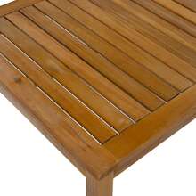 Garden Furniture Set, Corner Sofa + Coffee Table, Acacia Frame And Top, Rope Weave, Beige - Beige - View 10