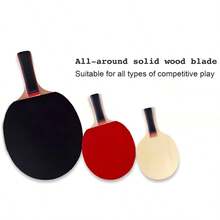 2-Player Professional Table Tennis Racket Set, Includes 2 Rackets, 3 Balls, And A Carrying Case. High-Elasticity And Convenient For Professional Matches, Training, And Daily Practice. Suitable For Indoor/Outdoor Use, Ideal Gift For Table Tennis Enthusiasts. - Multicolor - View 3