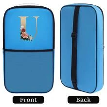 1 túi đựng bóng vợt, túi đựng bóng có họa tiết chữ cái đầu từ A đến Z, túi đựng bóng tennis màu đen, túi bảo vệ vợt có khóa kéo, túi đựng vợt, ba lô đựng bóng cho nữ, túi đựng vợt tennis. - Màu xanh lam - Xem 30