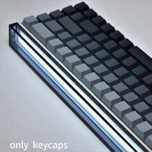 133-Key Polar Day Side-Printed Keycaps, PBT Material, Gradient Gray, OME Height, Compatible With Cherry/Gateron MX Switches, High Quality, Wear-Resistant, Non-Fading, Non-Oily - View 5