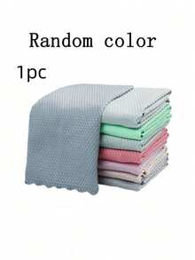 20 piezas/paquete Paños mágicos de limpieza, paños de limpieza de escamas de pescado para vidrio, paños de limpieza de vidrio sin rayas, absorbentes y sin pelusa, adecuados para cocina, automóvil, baño, trapos de limpieza multiusos, suministros esenciales de limpieza del hogar (disponibles en 1/5/10/20 piezas) - cuadrado - Ver 13