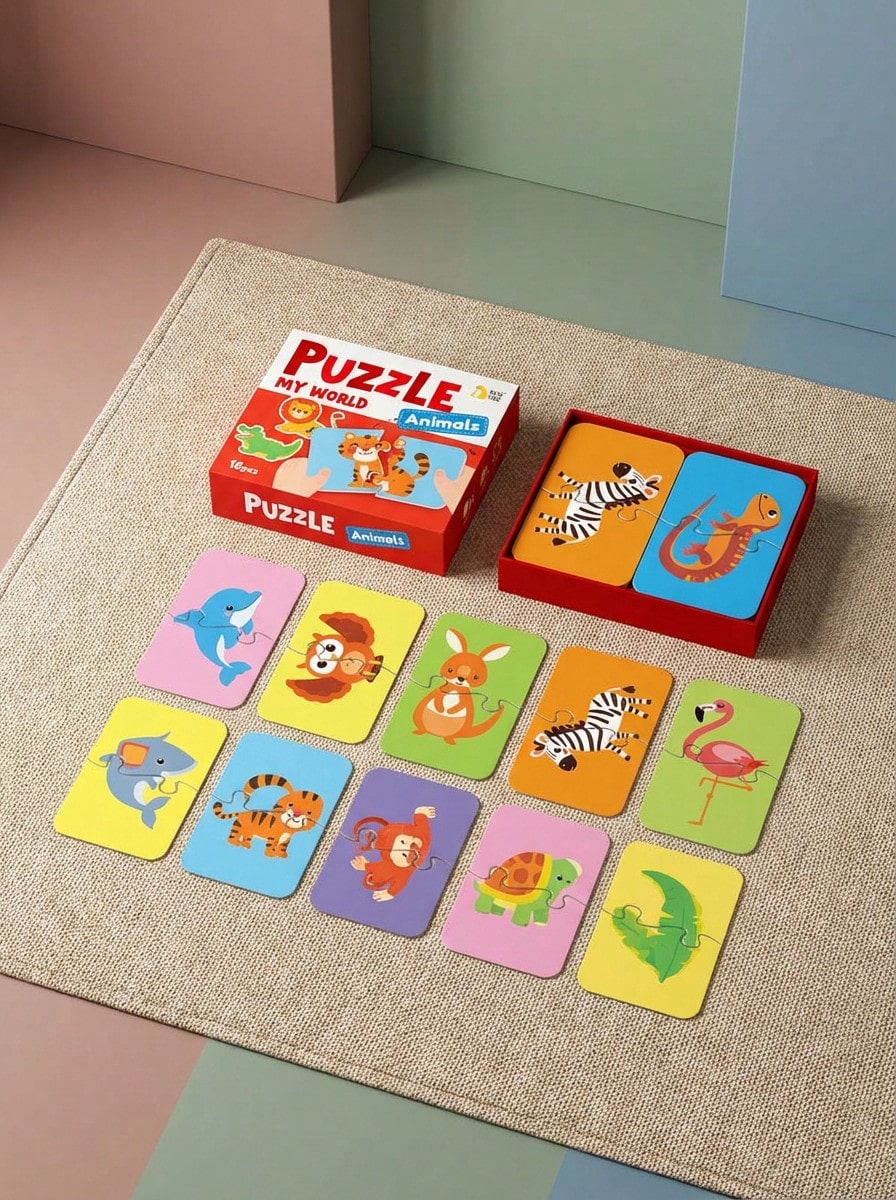 Bộ ghép hình tự làm 16 mảnh/hộp hình hoạt hình, trò chơi ghép hình giáo dục Montessori, đồ chơi nhận thức, dễ sử dụng, quà tặng ghép hình, công cụ giảng dạy, đồ chơi giáo dục sớm cho trẻ sơ sinh, đồ dùng lớp học, văn phòng phẩm học sinh, quà tặng tựu trường, quà sinh nhật cho trẻ em.
